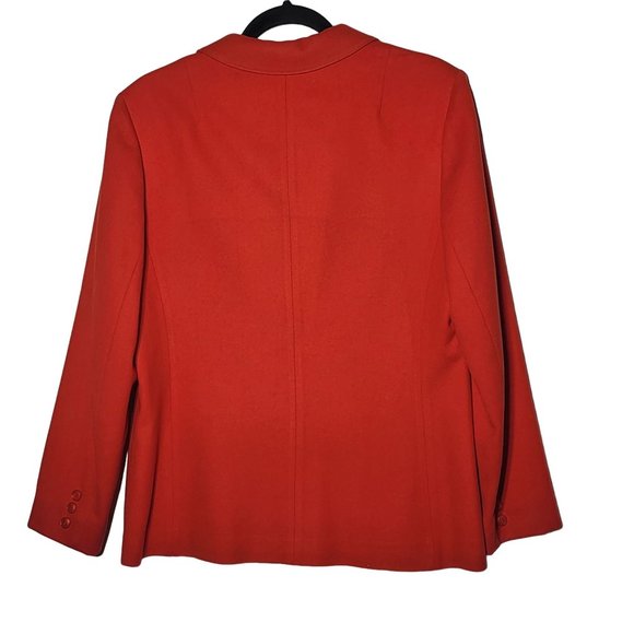Vintage 70's Pendleton Womens Red 100% Wool Two Button Blazer Size Medium Career - Picture 2 of 6